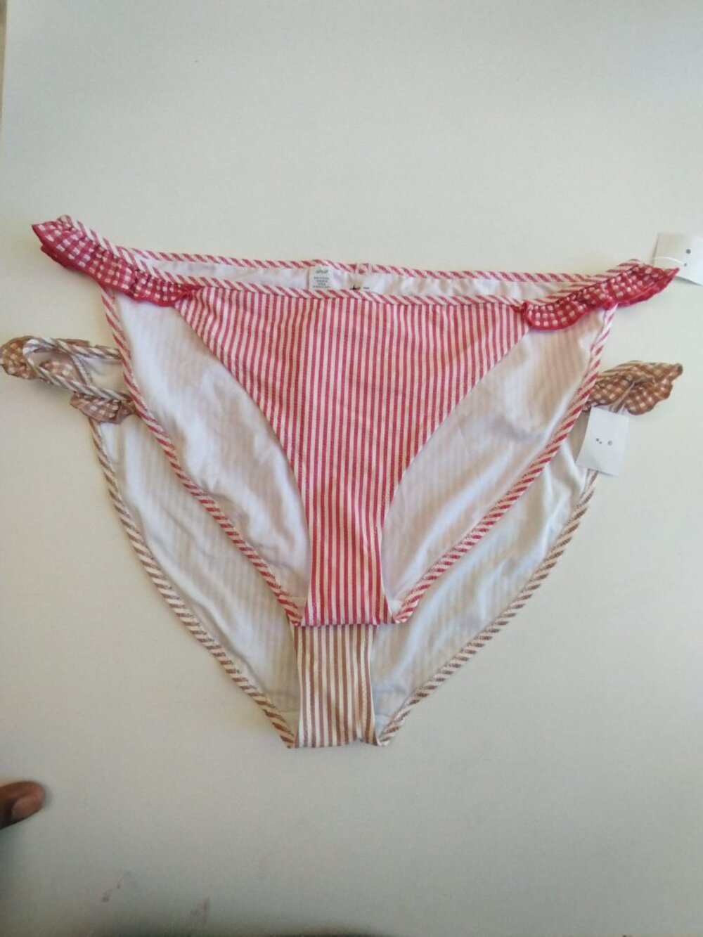 Aerie Striped Ruffle Bikini Bottoms Swimwear - 2-Pack Size XL NWOT